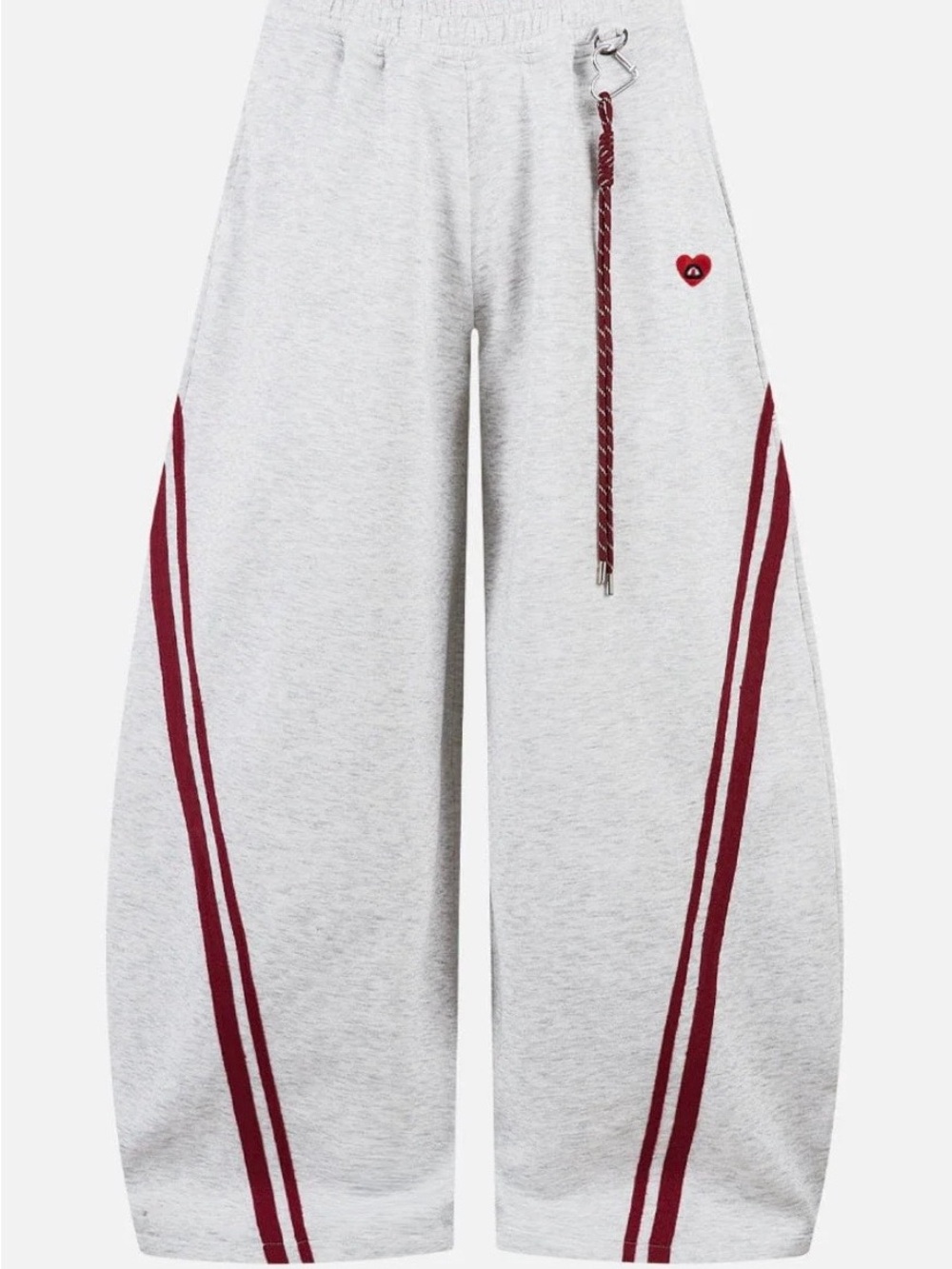 Aelfric Eden Burgundy Stripe baggy sweats NWT X small